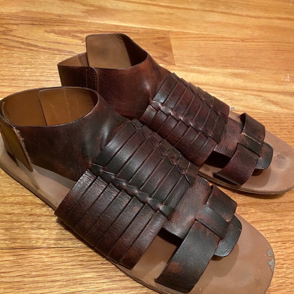 VINCE BROWN SANDALS CALISTA huarache gladiator 10